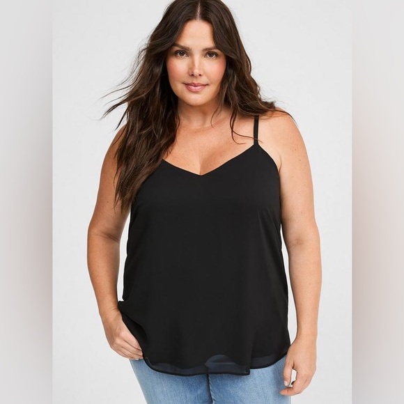 torrid Tops - Torrid Black Sophie Swing Cami